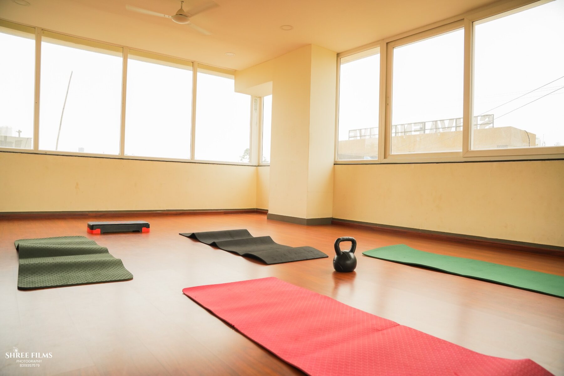 Yoga and meditation hall at Shiva Enclave Phase I