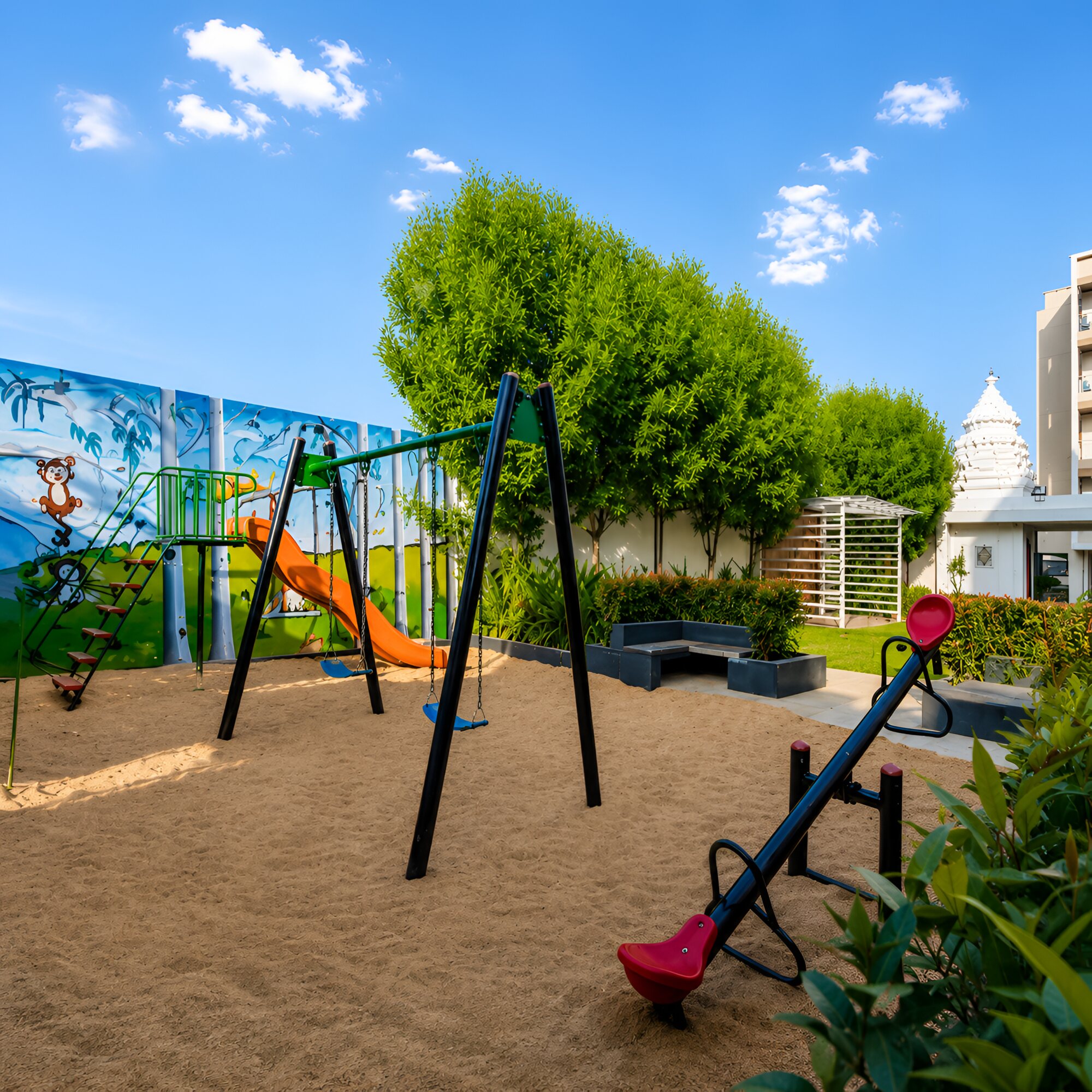 Children's play area at Shiva Prime