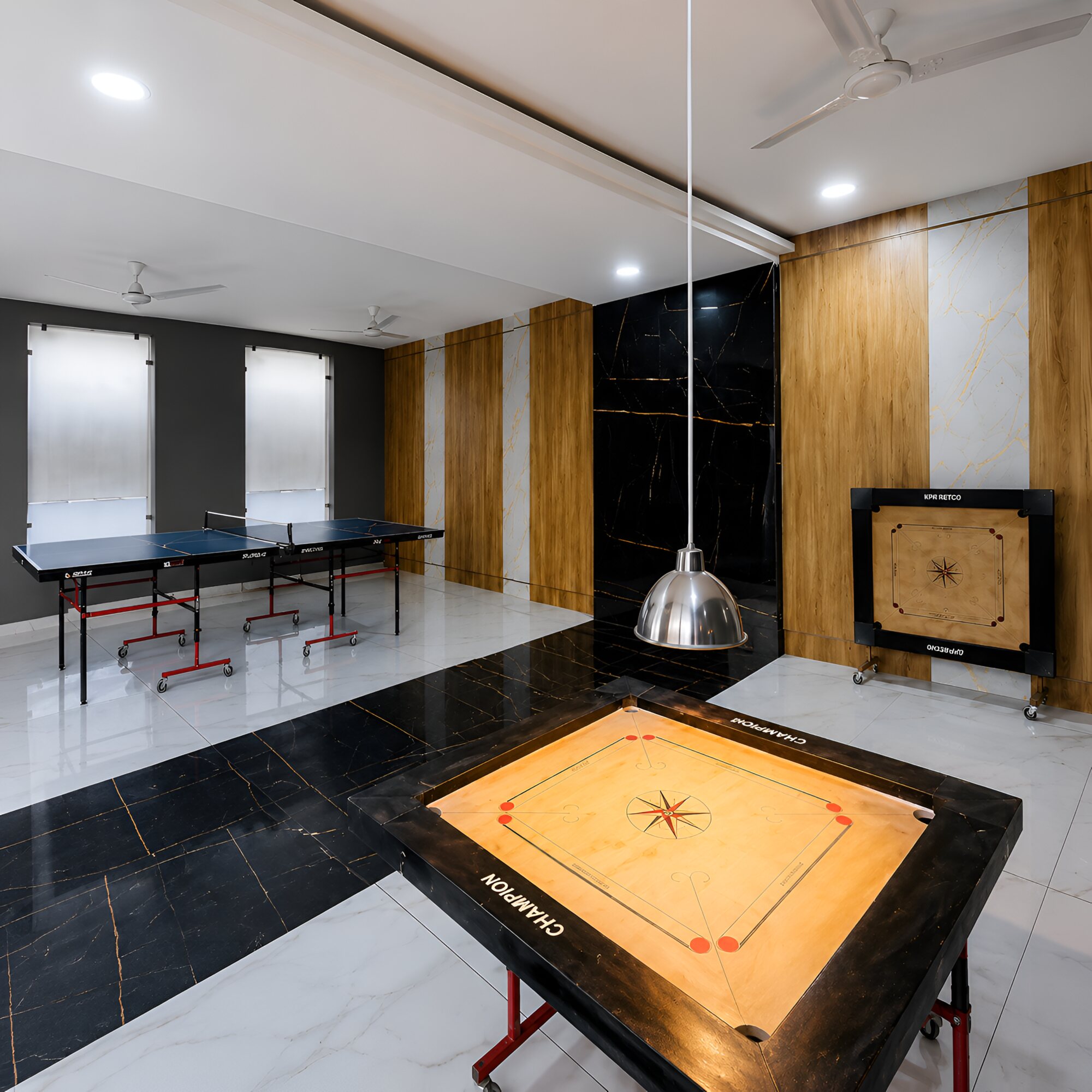 Indoor games room at Shiva Prime